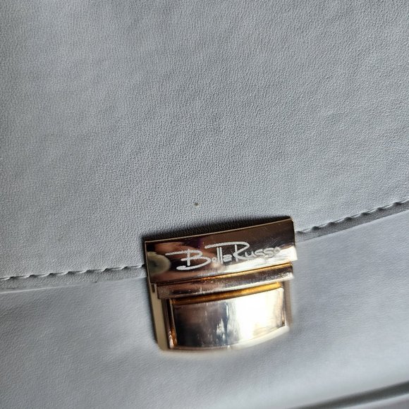 NEW BELLA RUSSO Beige/Grey Crossbody/Hand Purse - Picture 8 of 8